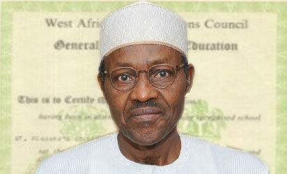 Buhari waec Breaking: Buhari fails to provide WAEC certificate, says "all my academic credentials with military"