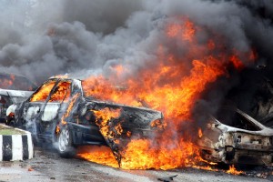 File Photo: Gombe presidential rally Car-Bomb-Blast in 2014
