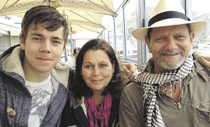 Leon Lotz, his wife, Almari, and their son, Leon Jr. Lotz sr. is this week in the fight against Boko Haram killed.