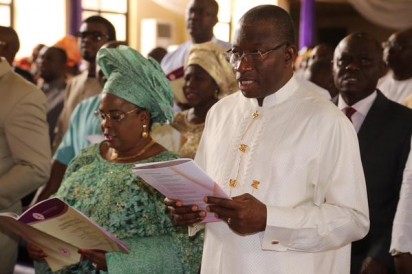  Thanksgiving & Farewell service in honour of President Jonathan & First Lady, Church of the Advent, Abuja