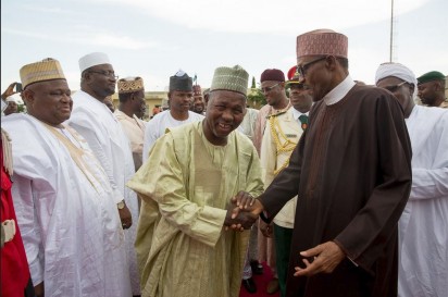 PRESIDENT MUHAMMADU BUHARI WAVES AS HE DEPARTS THE UMARU MUSA YAR'ADUA AIRPORT, KATSINA ON THURSDAY (24/9/15) FOR NEW YORK TO ATTEND THE 70TH SESSION OF THE UNITED NATIONS GENERAL ASSEMBLY.