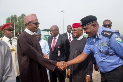 President Muhammadu Buhari, departing the Nnamdi Azikwe, International Airport, Abuja, on 4-day official visit, to New Delhi, India, on Tuesday (27/10/2015)