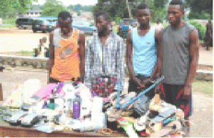 •Suspected criminals paraded by the police in Ibadan