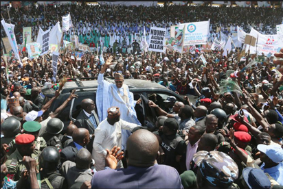 Buhari during campaign