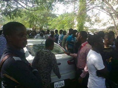 Supporters of Nnamdi Kanu stormed Abuja on Monday, November 23, 2015, in a solidarity protest for their leader who was arraigned in Wuse Zone 2 Magistrate Court, Abuja