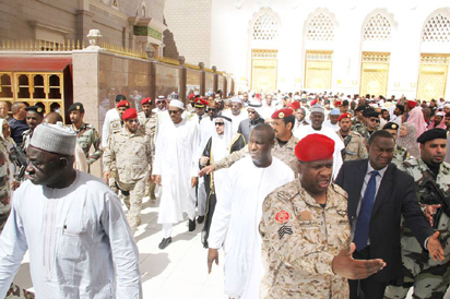 President Muhammadu Buhari arriving Medinah for lesser Hajj, Umrah to pray for Nigeria.