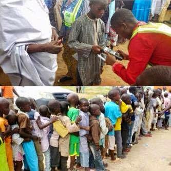 Under aged voters in a voting queue