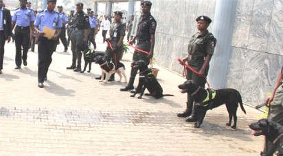 Sniffer dogs e1457622455232 Police, Civil Defence demand N317m to feed dogs, horses ?