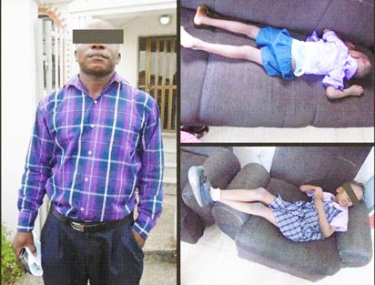 school driver: The driver/proprietor (left) and the two pupils.