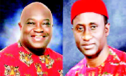 Governor Okezie Ikpeazu and Uche Ogah