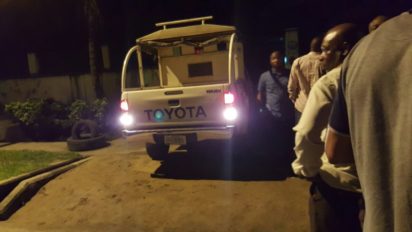The scene of invasion of judge's home in Rivers early on Saturday by DSS operatives