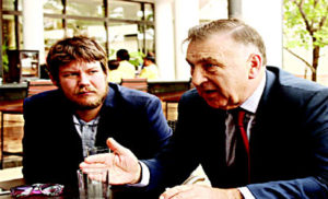 •R-L: Viktor Polikarpov, Regional VP (Sub Saharan Africa) and Ryan Collyer Marketing Communications all of Rosatom, at a media briefing on why Nigeria needs Nuclear energy in her energy mix, recently at the Eko Hotels and Suites Victoria Island, Lagos.