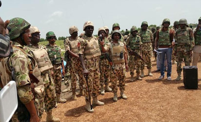 buratai bike1 Two Nigerian soldiers killed in mine blasts