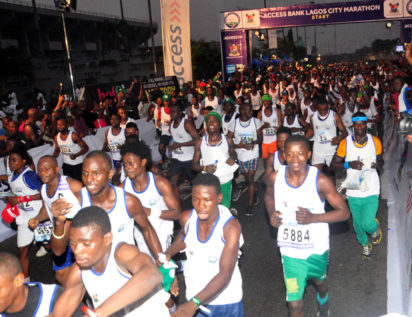 2017 ACCESS BANK LAGOS CITY MARATHON IN LAGOS 7 e1486834107828 Access Bank/ Lagos City marathon: 4000 world runners register for 2019 race