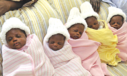 Image result for pictures of African/Nigerian sextuplets