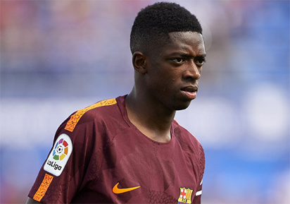 Dembele Dembele out for up to a month, say Barcelona