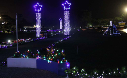 Port Harcourt Pleasure Park after the Official Lighting of the Christmas Tree by the Rivers State Governor