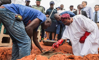Governor Ogbeni laying the foundation 