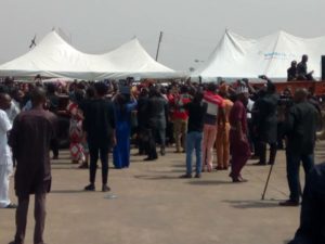 Trucks convey corpses of victims of herdsmen killings in Benue to IBB Square, Makurdi for funeral rites