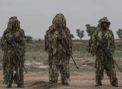 000 14415P Photos: Nigerian Special Forces Unit during military demonstration