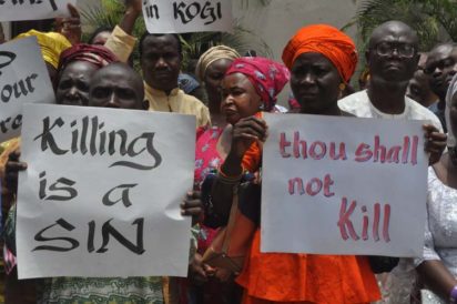 Church protest in Abuja 5 e1525026562453 Christians heed CAN's directive, protest Benue killings