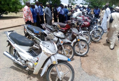 motorcycle Police recovers 14 motorcycles in Gombe