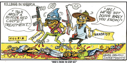 Cartoon: Terrorists brag - Vanguard News