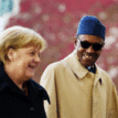 Buhari receives German Chancellor, Angela Merkel, at Aso Rock