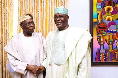 Atiku obasanjo1 You will lose together, Buhari tells Obasanjo, Atiku