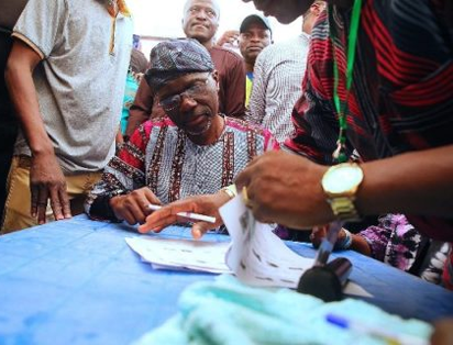Sanwo-Olu at Lagos APC primaries