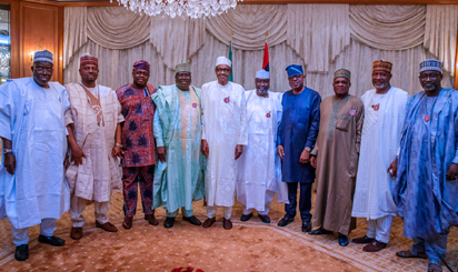 APC Senators 5 President Buhari, APC Senators meet
