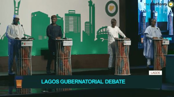 Lagos Guber Debate Gov Debate: Drama as Sanwo-Olu, Agbaje, 10 Lagos candidates tackle one another