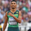 S.Africa’s Van Niekerk working ‘too hard’ not to run in Doha