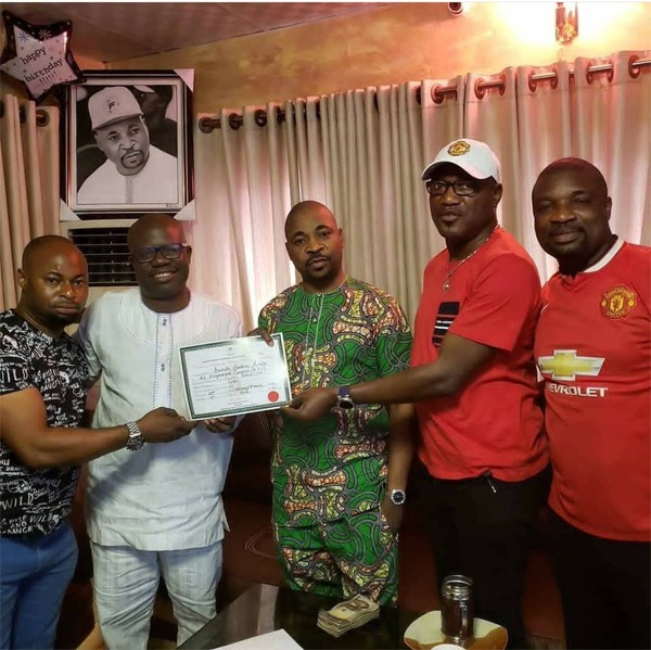 MC Oluomo 1 Photos: Dawodu, Rep-elect presents his Certificate of Return to MC Oluomo