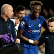 Injury concern as Chelsea star Abraham stretchered off against Valencia
