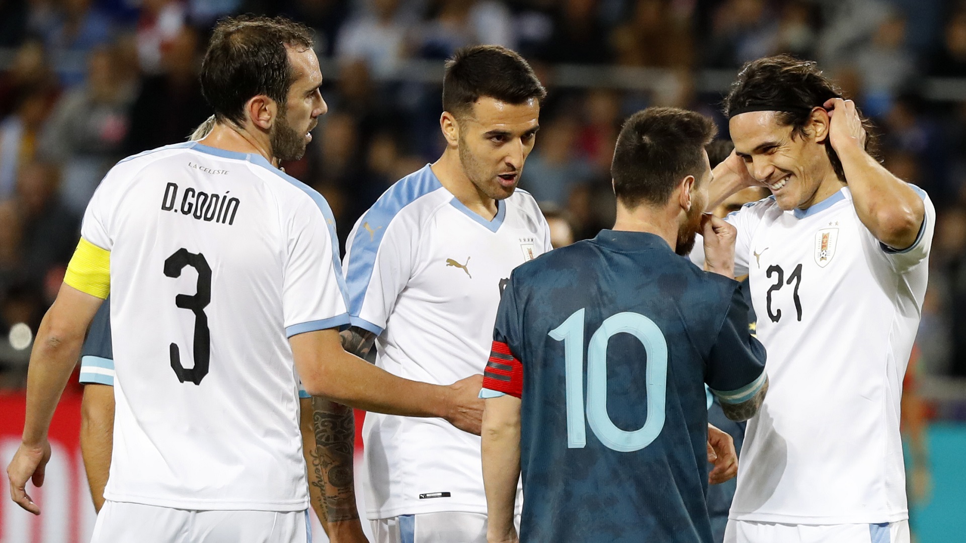 Cavani, Messi, Argentina, Uruguay