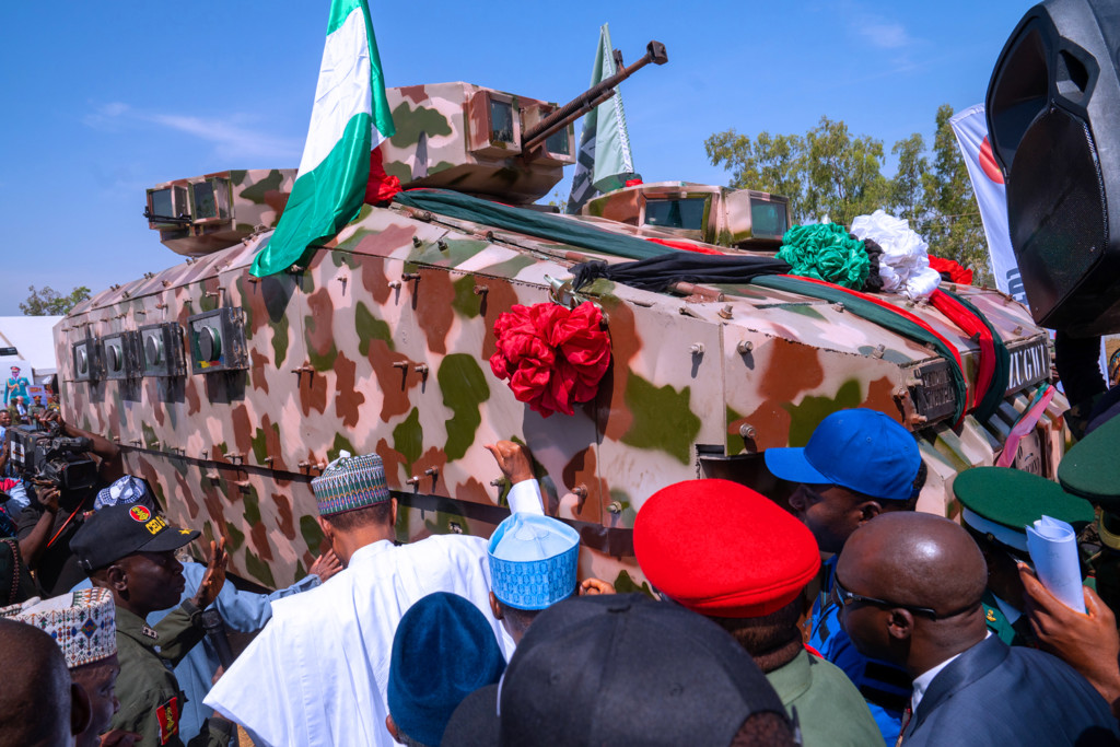 President Buhari unveils made in Nigeria armoured vehicles Vanguard News