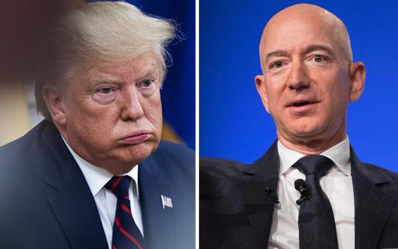 Trump, Bezos, Amazon
