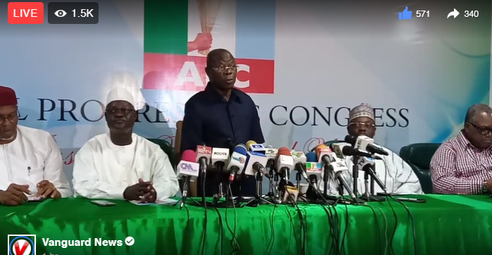 News Analysis: Is APC in middle of Constitutional crisis?