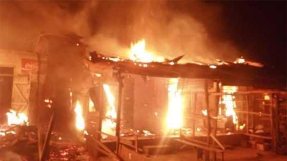 Nsukka timber market razed by fire
