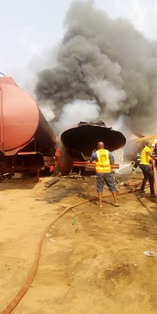 Welder killed as tanker explodes in Anambra