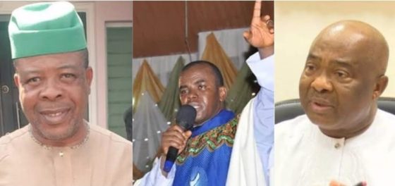 Fr Mbaka's prophecy: Social media goes wild as Supreme Court sacks Ihedioha for Uzodinma