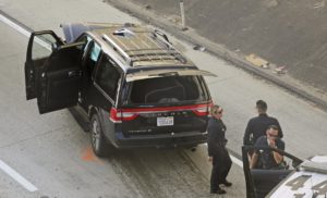 American thief steals vehicle with body inside