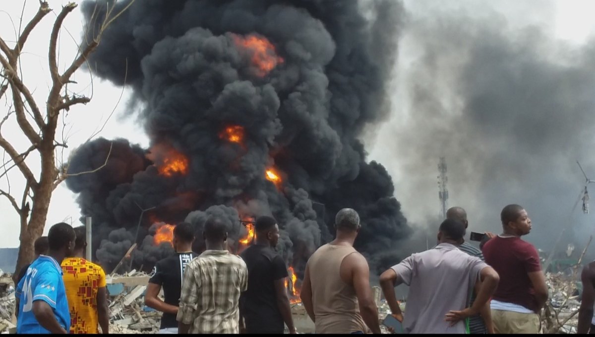Image result for See Photo Of Newly Wedded Couple Who Died In Lagos Explosion