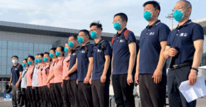 Chinese coronavirus medics arrive in Nigeria despite protest