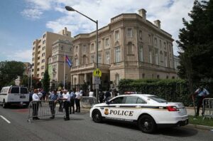 Man opens fire on Cuban embassy in Washington