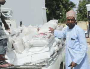 Ramadan: Senator Goje donates trucks of rice to constituents