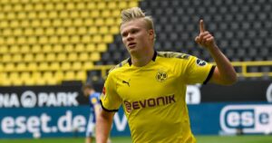 Young Haaland takes on master Lewandowski for first time