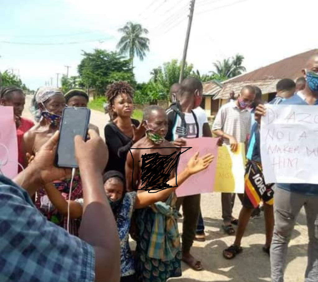 Ogoni women go topless, vows full nude protest over detention of demolished hotel manager