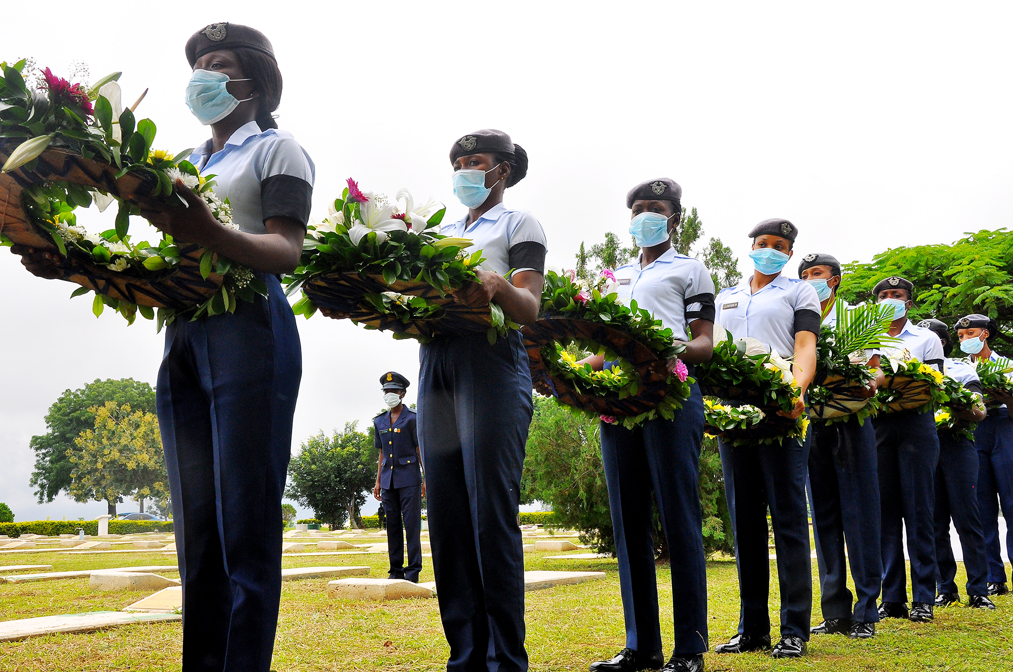 PHOTOS: Tears, tributes galour as Flying Officer Arotile is buried with full military honour